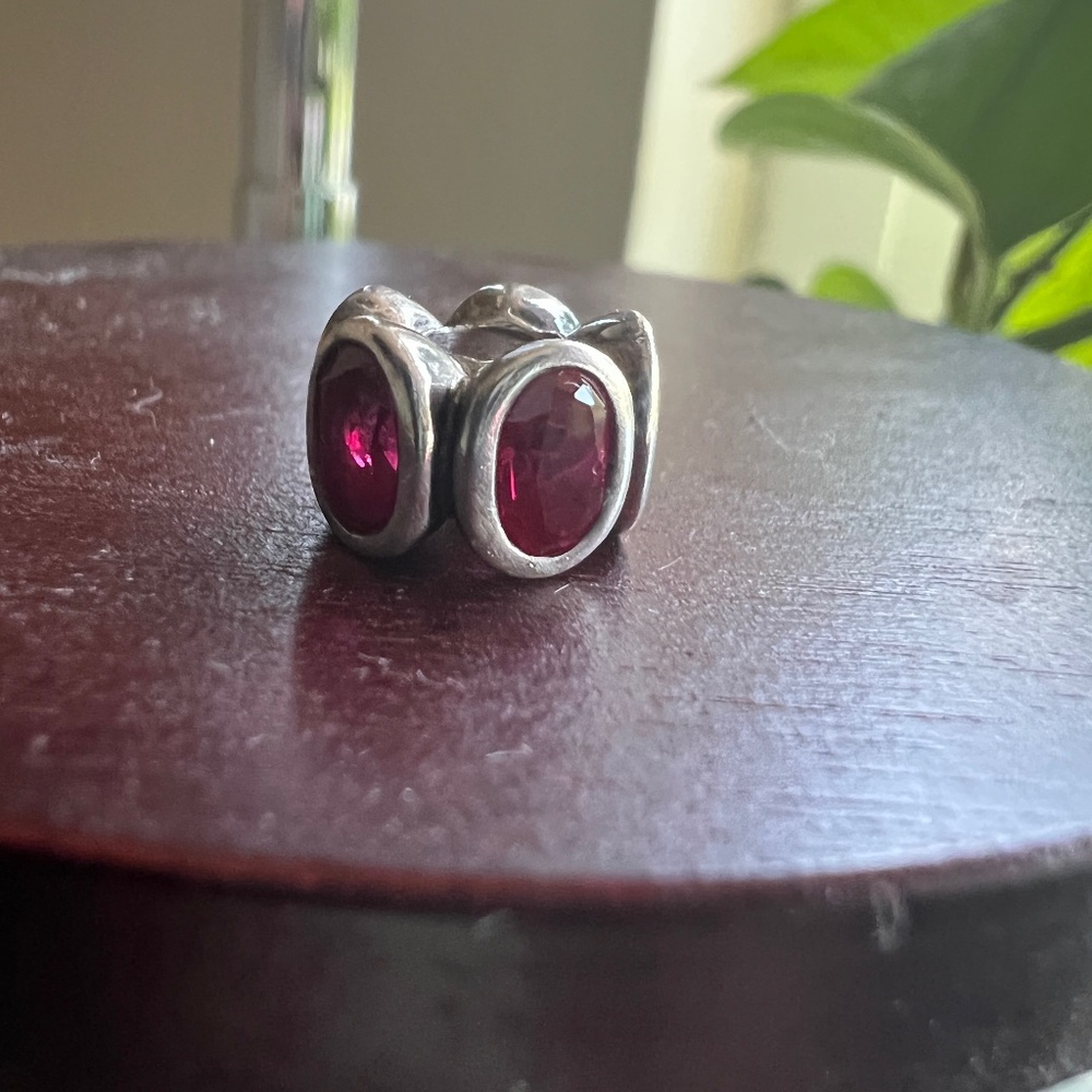 Pandora Red Crystal Bead